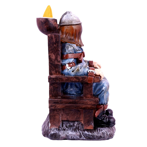 Electric Chair Backflow Incense Burner | 6.5 Inches Tall