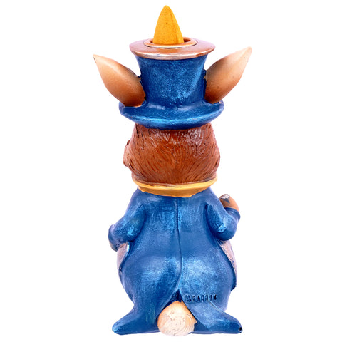 Alice in Wonderland Rabbit Backflow Incense Burner | 6.25 x 2.5 Inches