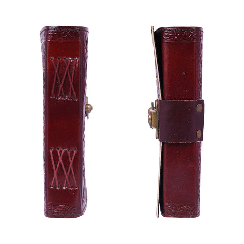 Wolves with Tree of Life Leather Embossed Journal