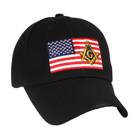 Masonic Cap With US Flag  – Comfortable and Stylish for Everyday Wear or Casual Outings