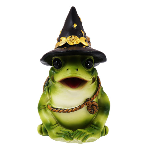 Whimsical Frog with Hat Backflow Incense Burner – 5 x 3 Inch