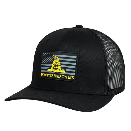 Don't Tread On Me" Gadsden Flag Cap – Adjustable Unisex Hat Black