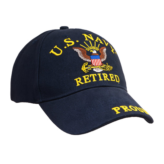 US Navy Retired Hat for Men and Women, Officially Licensed Product | United States Navy (USN) | Ideal for Gifting | Navy Blue