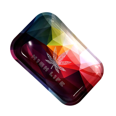 High Life Rolling Tray – 11.5 x 4 x 0.75 Inch Metal Rolling Tray