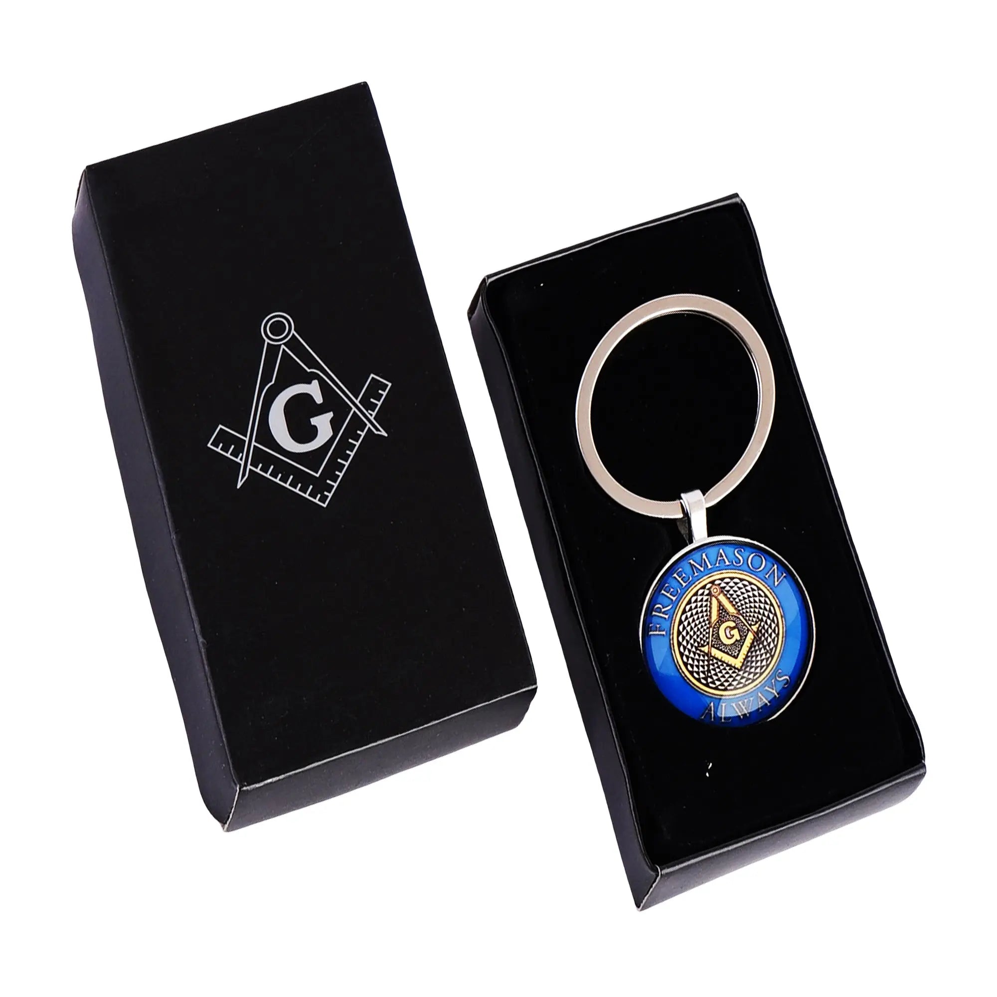 Freemason Always, Masonic Keyring Masonic Symbolic, Perfect for Freemasons & Collectors, Keys Organizer Trendy Zone 21