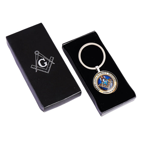 Freemasons Without Borders Masonic Keyring Masonic Symbolic, Perfect for Freemasons & Collectors, Keys Organizer Trendy Zone 21