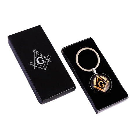 Masonic Keyring Masonic Symbolic, Perfect for Freemasons & Collectors, Keys Organizer, Black Trendy Zone 21