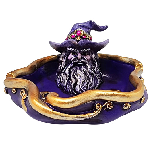 Wizard Ashtray – 4.5 Inch Hand-Painted Cold Cast Resin