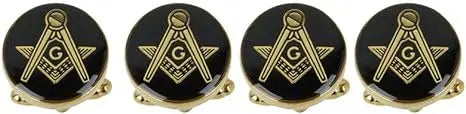 Masonic Freemason Round Cufflinks Trendy Zone 21