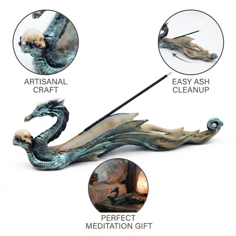 Medieval Collectibles Mystic Black Dragon Incense Holder