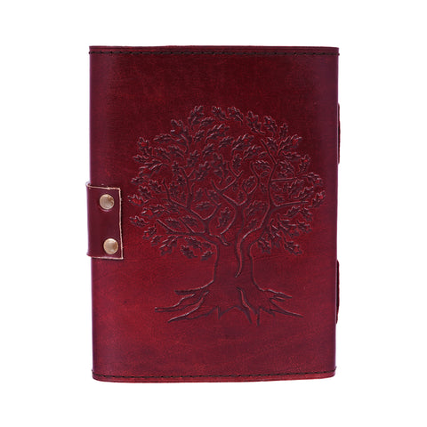 Sun Moon Leather Embossed Journal 5x7 – Handmade Vintage Leather Notebook