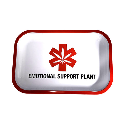 Emotional Support Plant Rolling Tray – 11.5 x 4 x 0.75 Inch Decorative Multi-Purpose Tray