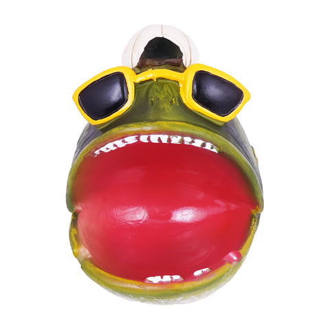 BIG Cool Fish Ashtray – 7 x 4 x 3 Inch Hand-Painted Cold Cast Resin