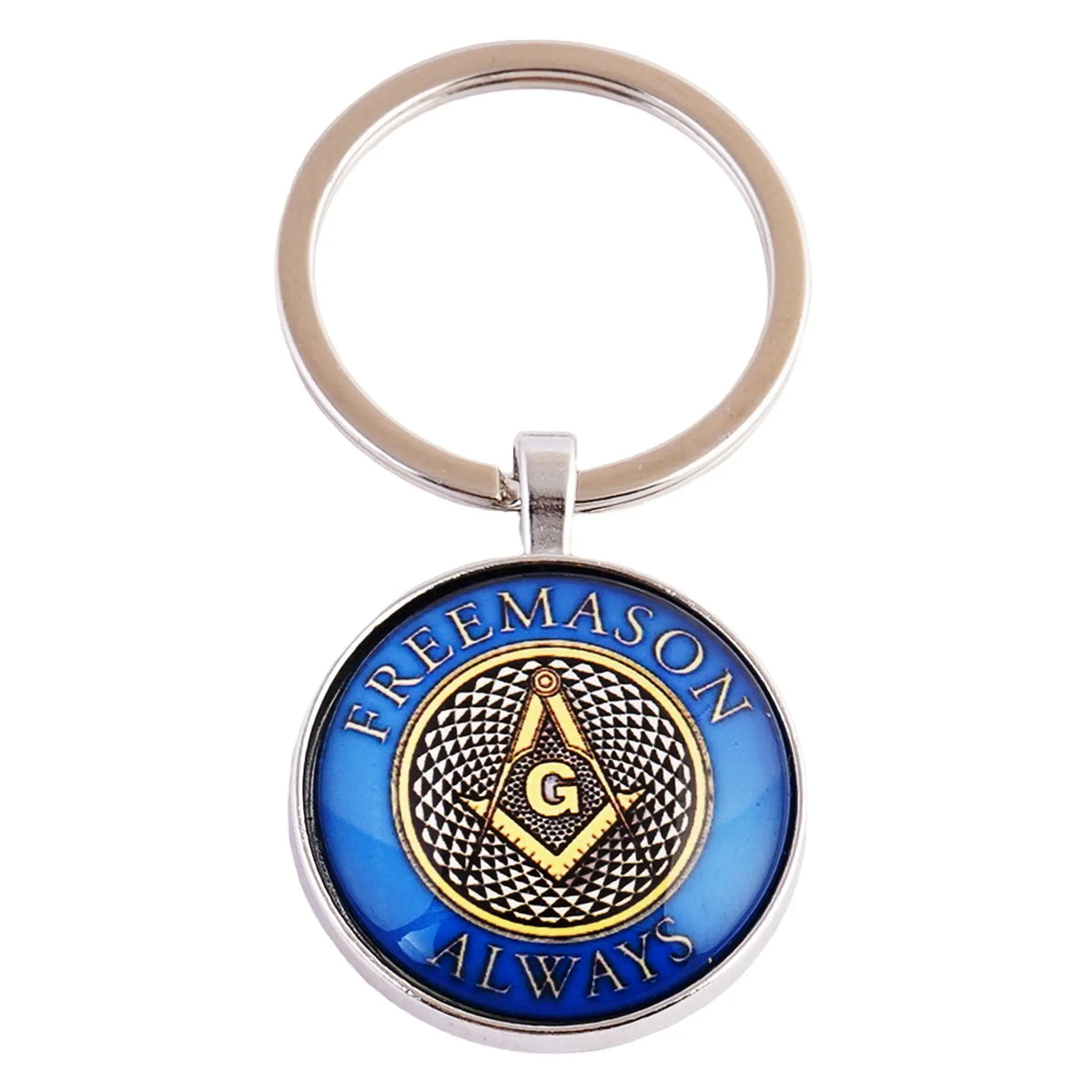 Freemason Always, Masonic Keyring Masonic Symbolic, Perfect for Freemasons & Collectors, Keys Organizer Trendy Zone 21