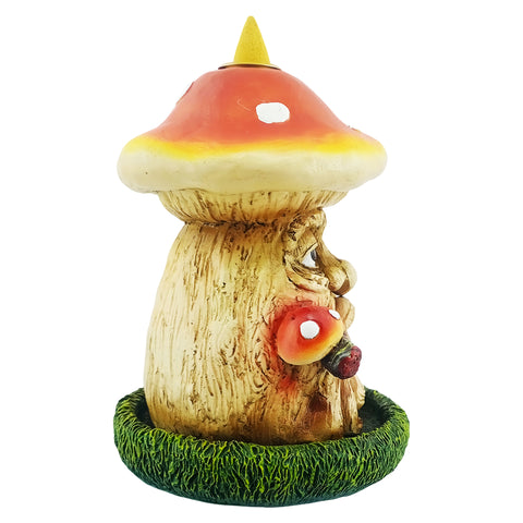 Mushroom Man Backflow Incense Burner – 6 Inch
