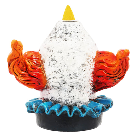 Clown Backflow Incense Burner – 5 x 5 x 3 Inch