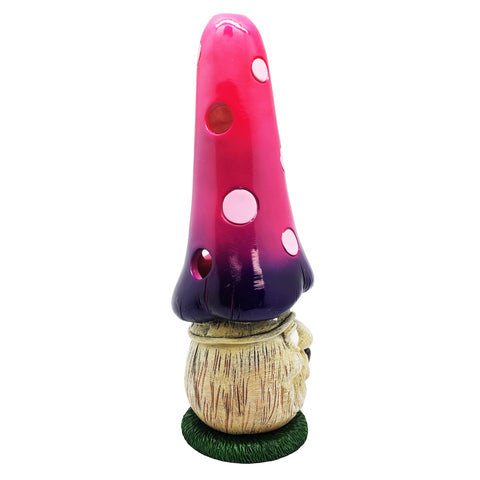 Mushroom Musings Tower Incense Burner – 11" Hand-Painted Polyresin Holder for Cones & Sticks