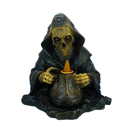 Reaper Backflow Incense Burner Gothic Grim Reaper Design Polyresin  Home Décor