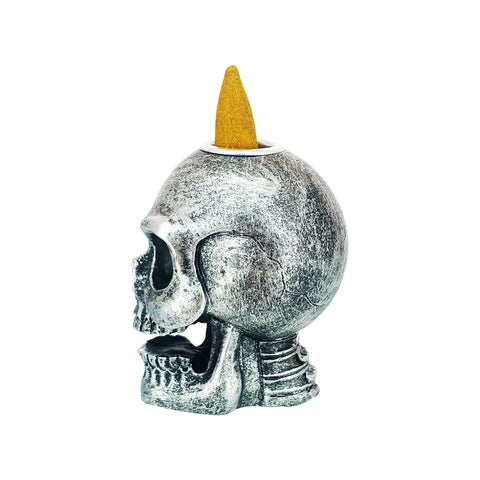 Skull Backflow Incense Burner 3" for Meditation, Relaxation ,Yoga & Home Décor