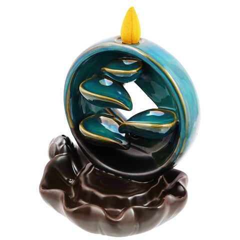 Sacred Shadows Ceramic Backflow Incense Burner – 5.5 Inch