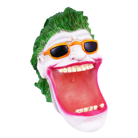 Joker Ashtray & Incense Burner – 5.5 x 5 x 3.5 Inch Hand-Painted Cold Cast Resin