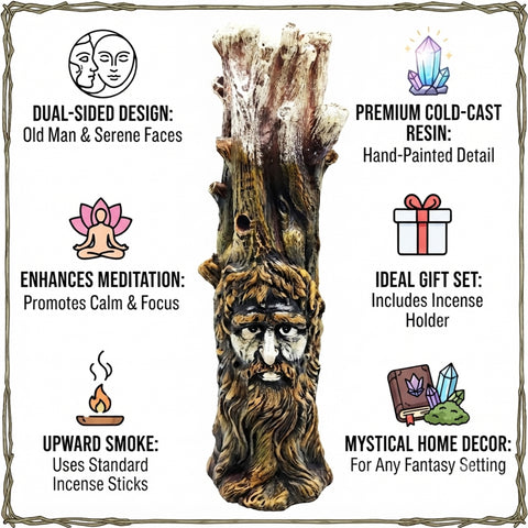 Tree of Wisdom Incense Burner – 11" Tall