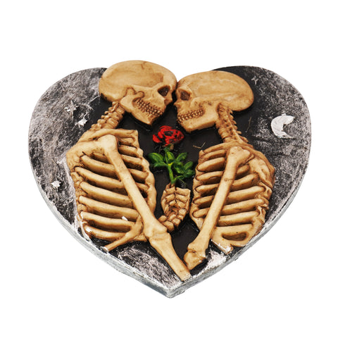 Skull Lovers Incense Burner – 5 Inch Hand-Painted Cold Cast Resin Holder for Stick