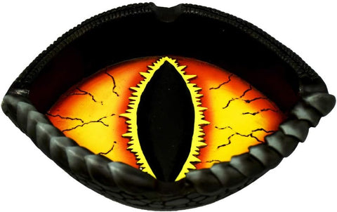 Dragon Eye Polyresin Ashtray – 5.3 x 4 Inch Decorative Dragon-Themed Ashtray