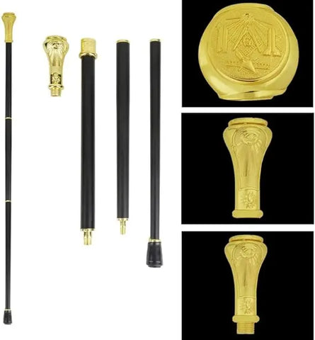 Gold Masonic Walking Cane 38" Trendy Zone 21