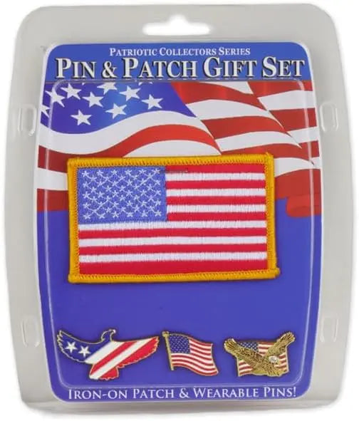 US American Flag Pin & Patch Set Trendy Zone 21