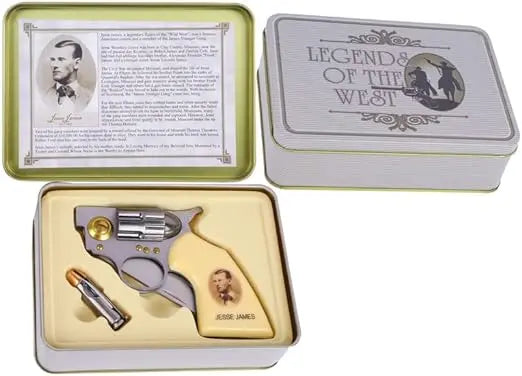 Jesse James Folding Knife, 2-in-1 Collectable Tin Box Set Trendy Zone 21