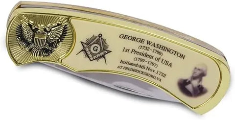 US President George Washington Freemason Masonic Knife Set Trendy Zone 21