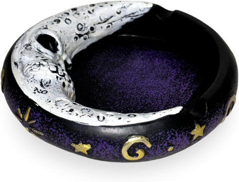 Scary Moon Ashtray | Durable Resin 4.5-Inch