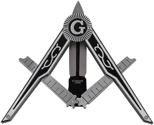 Compass / Square Masonic Folding Pocket Knife Trendy Zone 21