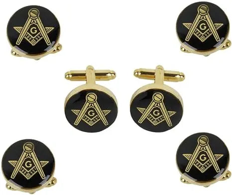Masonic Freemason Round Cufflinks Trendy Zone 21
