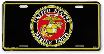 United States Marine Corps (USMC) License Plate | 6" x 12" Trendy Zone 21