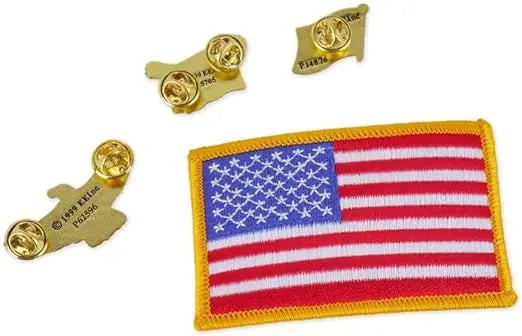 US American Flag Pin & Patch Set Trendy Zone 21