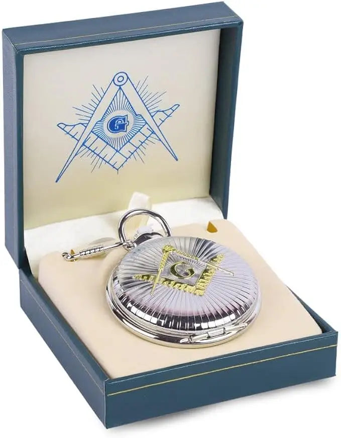 Masonic Antique Compass / Square Pocket Watch Trendy Zone 21