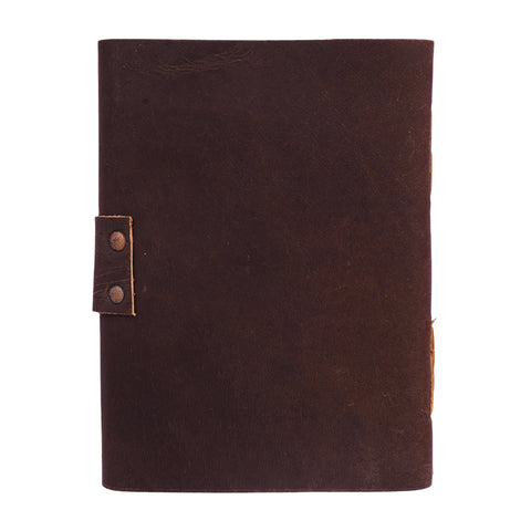 Soft  Leather Embossed Tree Journal – Vintage Handmade Writing  Notebook