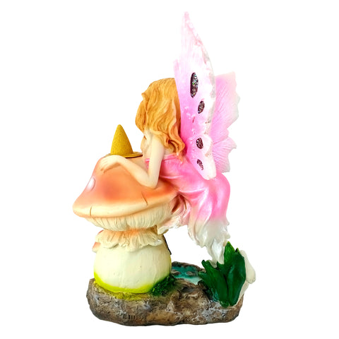 Fairy Mushroom Backflow Burner Ceramic for Yoga & Home Décor Gifting