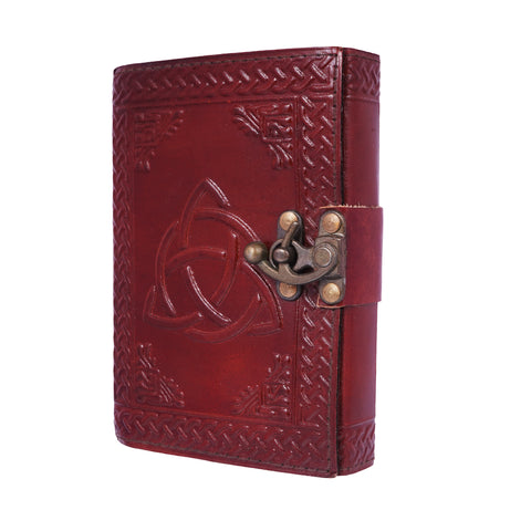 Multicolor Embossed Leather Journal – 5x7 Inch Handmade Notebook