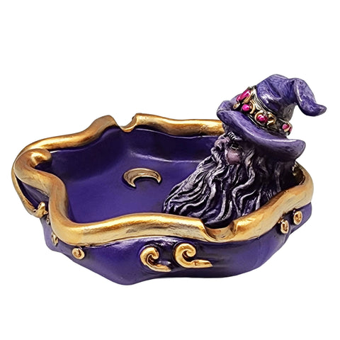 Wizard Ashtray – 4.5 Inch Hand-Painted Cold Cast Resin