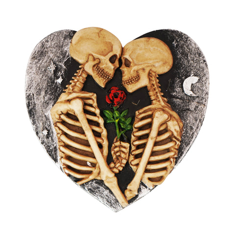 Skull Lovers Incense Burner – 5 Inch Hand-Painted Cold Cast Resin Holder for Stick
