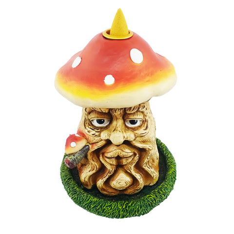 Mushroom Man Backflow Incense Burner – 6 Inch
