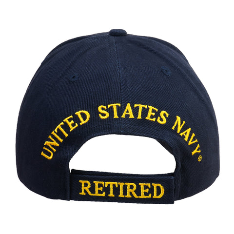 US Navy Retired Hat for Men and Women, Officially Licensed Product | United States Navy (USN) | Ideal for Gifting | Navy Blue