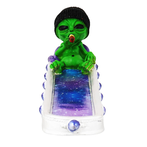 Stoner Alien in Galaxy Incense Burner – 10 Inch Alien Space Incense Holder