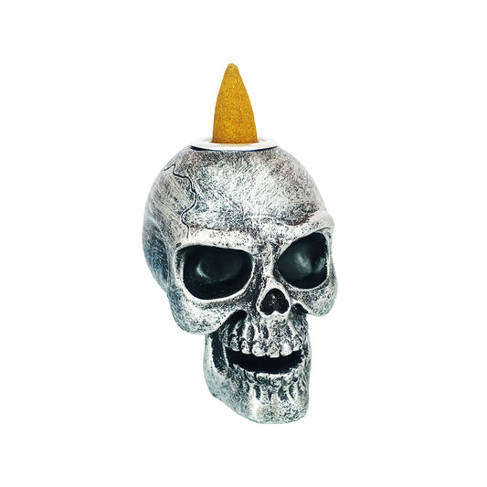 Skull Backflow Incense Burner 3" for Meditation, Relaxation ,Yoga & Home Décor