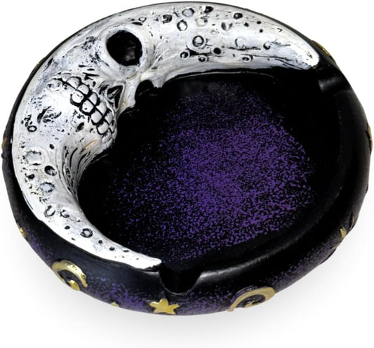 Scary Moon Ashtray | Durable Resin 4.5-Inch