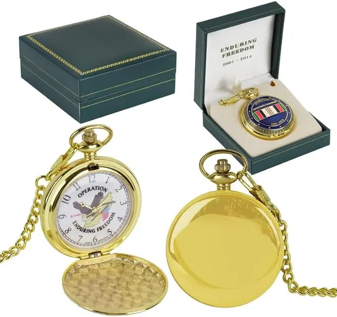 Operation Enduring Freedom Pocket Watch Trendy Zone 21