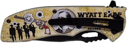 Wyatt Earp Pocket Knife, 4.75" Blade - Legends of the West Collection Trendy Zone 21